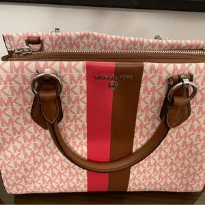 Michael Kors✨❤️🤎Pink and Brown Satchel